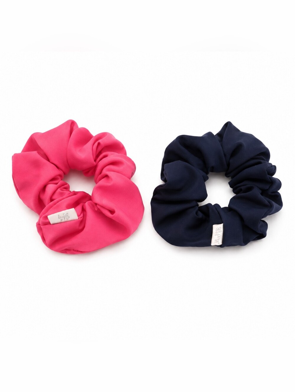 DEW Hair Scrunchie Duo - Bright Pink & Navy NEVER WORN!